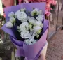 Белый букет из эустом